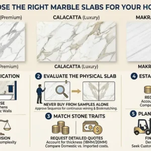 How to Choose the Right Marble Slabs for Your Home Interiors